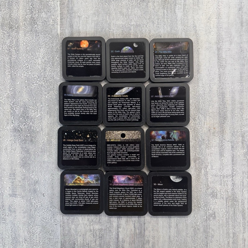 Galaxy Projector Film Discs Only Set Of 12 Replacement Discs
